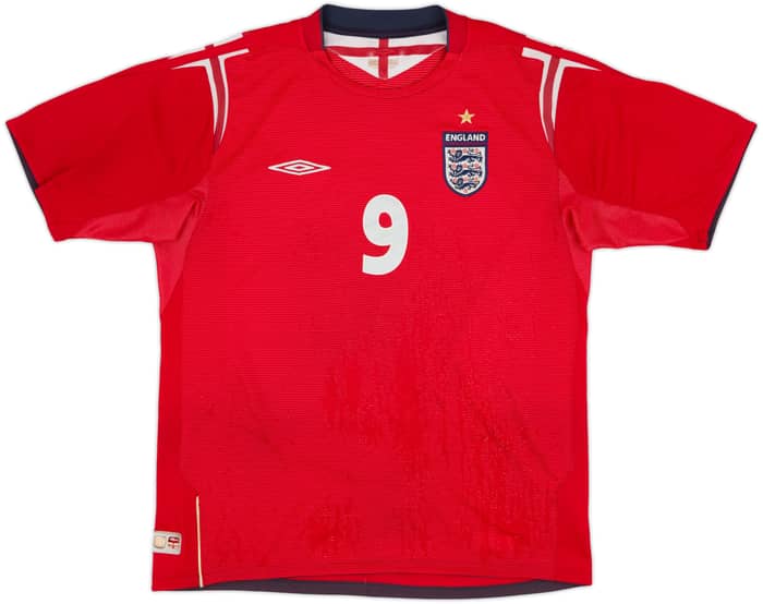2004-06 England Away Shirt Rooney #9 - 6/10 - (L)