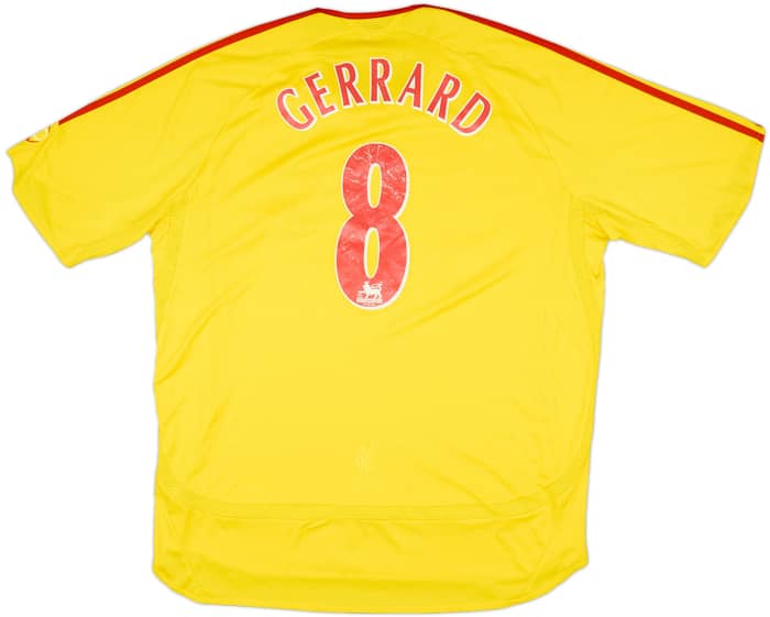 2006-07 Liverpool Away Shirt Gerrard #8 - 5/10 - (XL)