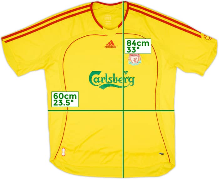 2006-07 Liverpool Away Shirt Gerrard #8 - 5/10 - (XL)