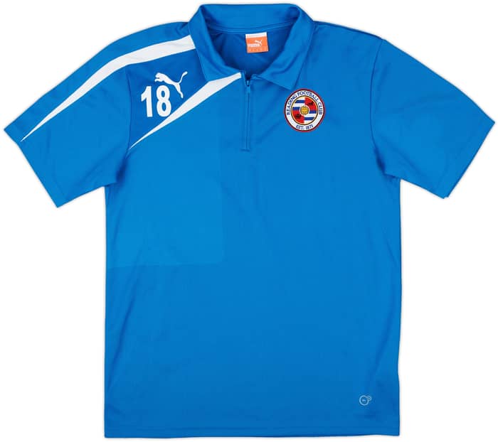 2011-12 Reading Player Issue Puma 1/4 Zip Polo Shirt #18 - 10/10 - (M)