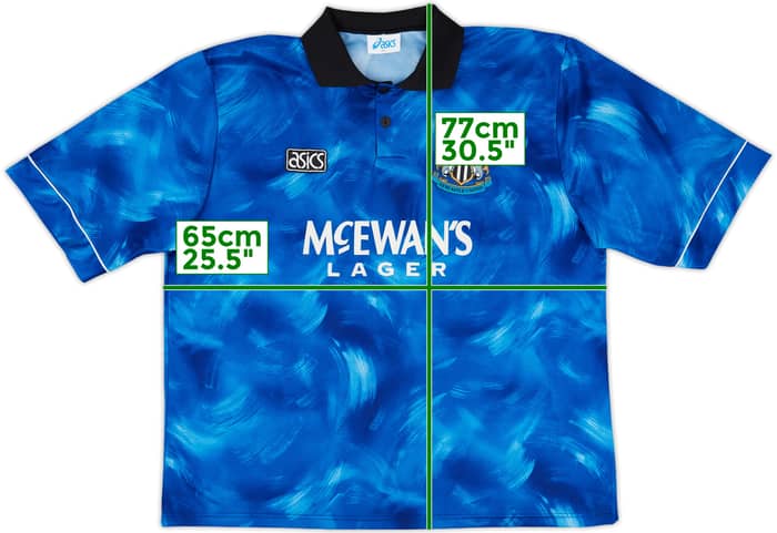 1993-95 Newcastle Away Shirt Cole #9 - 10/10 - (XXL)