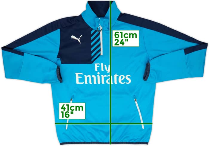 2015-16 Arsenal Puma 1/4 Zip Drill Top - 5/10 - (L)