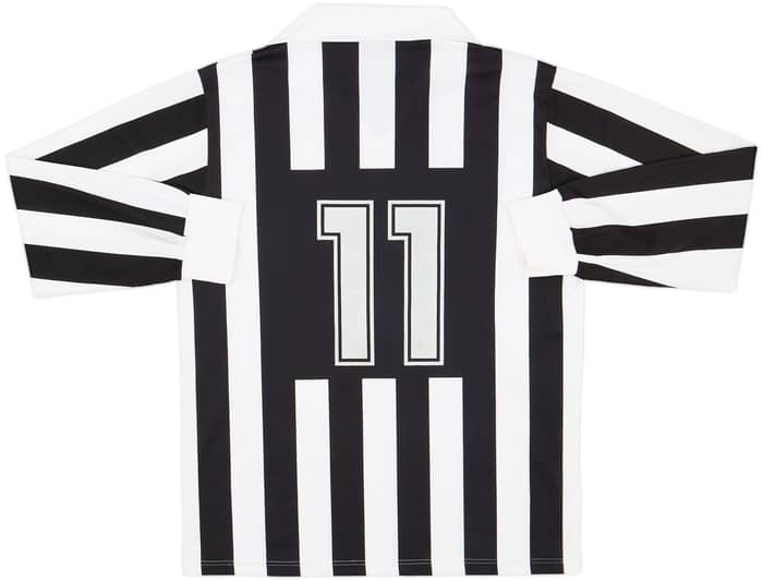 1991-92 Juventus Basic Home L/S Shirt #11 - 7/10 - (L)