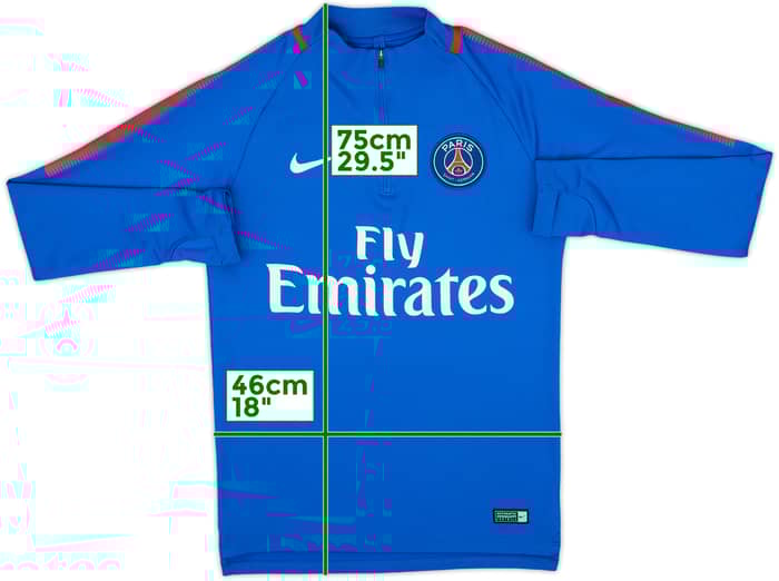 2018-19 Paris Saint-Germain Nike 1/4 Zip Drill Top - 8/10 - (S)
