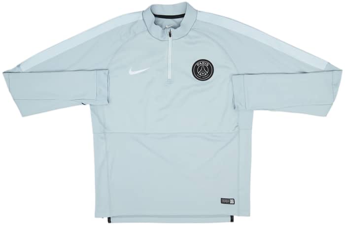 2014-15 Paris Saint-Germain Nike 1/4 Zip Drill Top - 8/10 - (L)