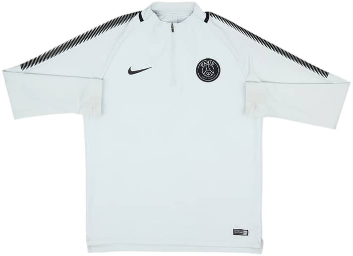 2017-18 Paris Saint-Germain Nike 1/4 Zip Drill Top - 9/10 - (L)
