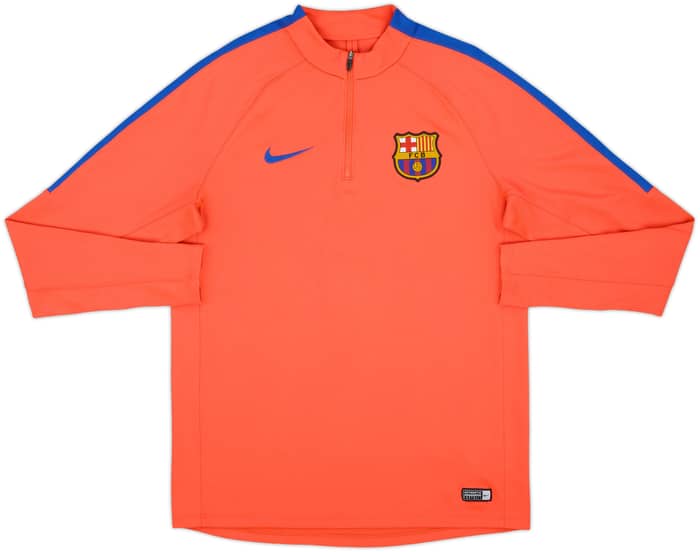 2016-17 Barcelona Nike 1/4 Zip Drill Top - 9/10 - (L)