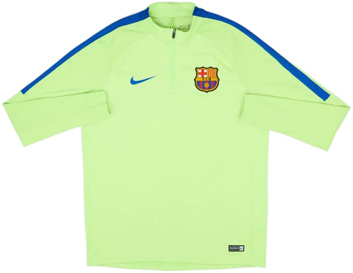 2017-18 Barcelona Nike 1/4 Zip Drill Top - 7/10 - (L)