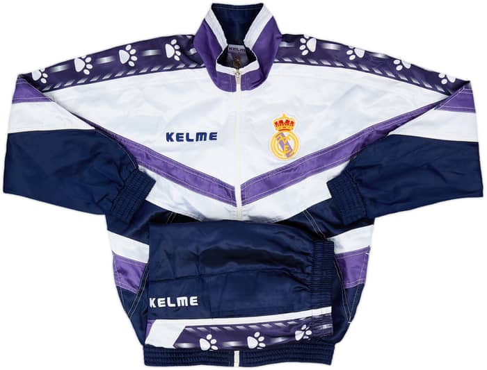 1994-96 Real Madrid Kelme Full Tracksuit - 10/10 - (L.Boys)