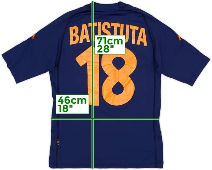 2000-01 Roma Third Shirt Batistuta #18 - 6/10 - (M)