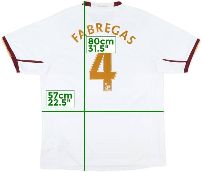2007-08 Arsenal Away Shirt Fabregas #4 - 10/10 - (L)