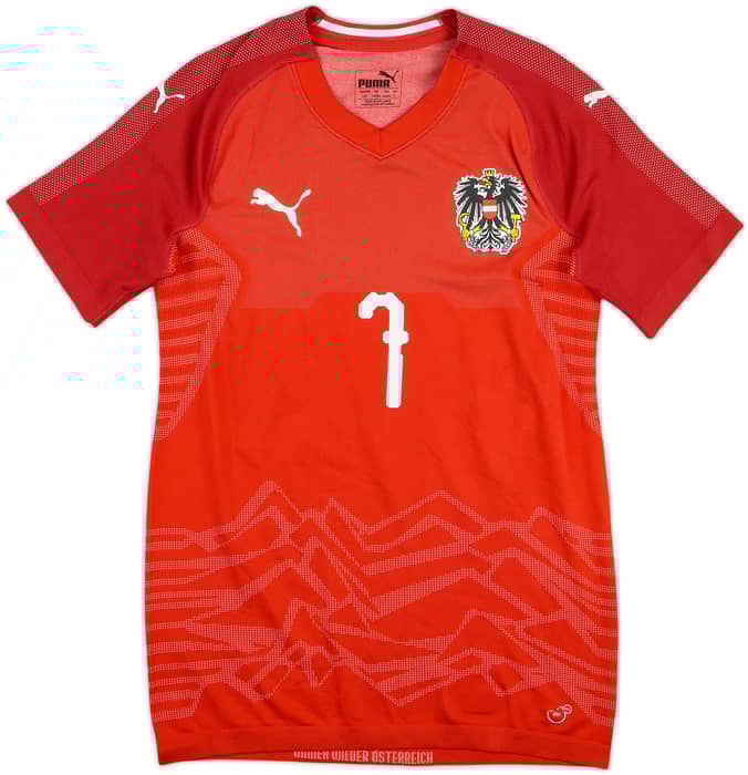 2018-19 Austria Match Issue Home Shirt #7