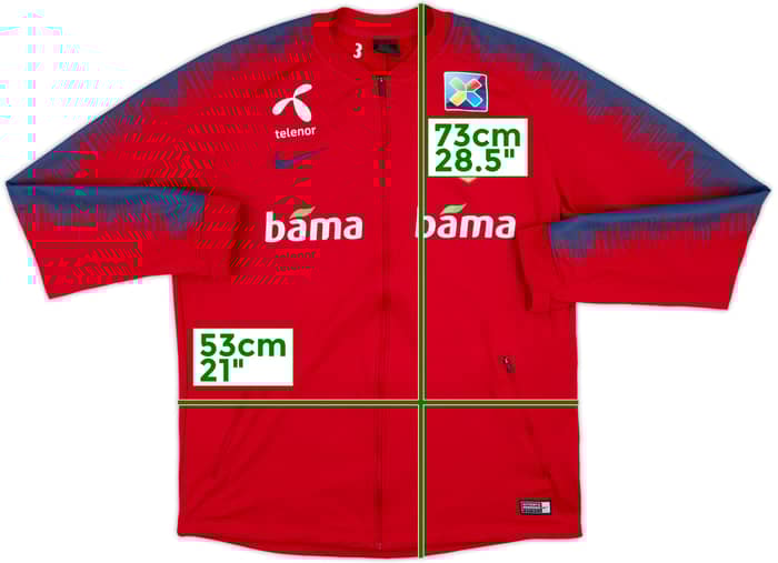 2018-19 Norway Player Issue Nike Track Jacket - 8/10 - (L)