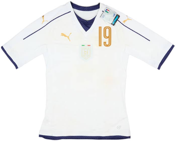 2016-17 Italy Tribute Player Issue Away Shirt #19 (L)