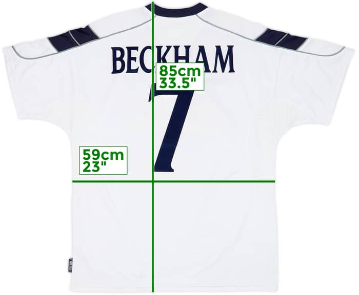 2000-01 Manchester United Away Shirt Beckham #7 - 7/10 - (XL)