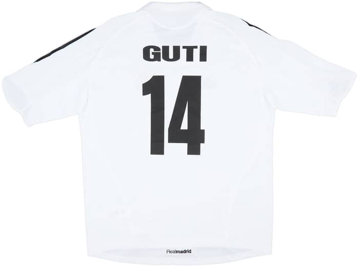 2005-06 Real Madrid Home Shirt Guti #14 - 5/10 - (XL)