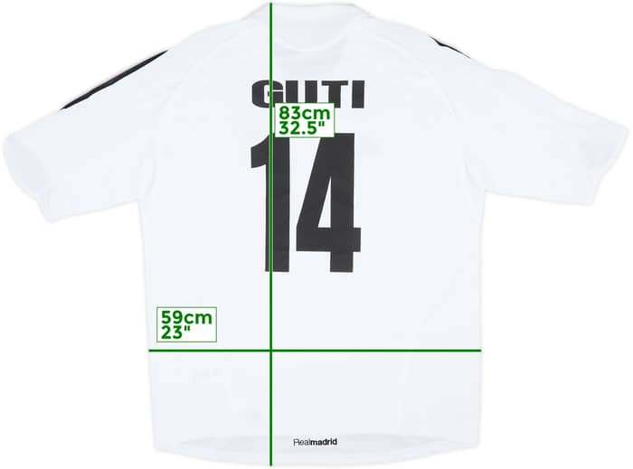2005-06 Real Madrid Home Shirt Guti #14 - 5/10 - (XL)