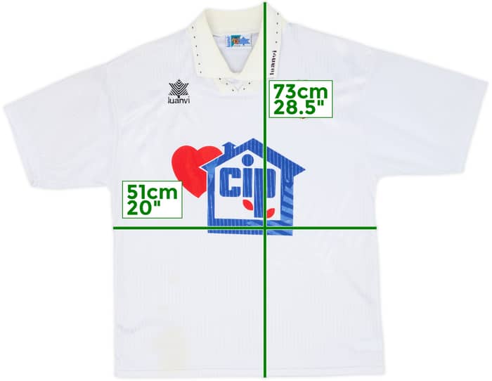 1994-95 Valencia Home Shirt - 8/10 - (L)