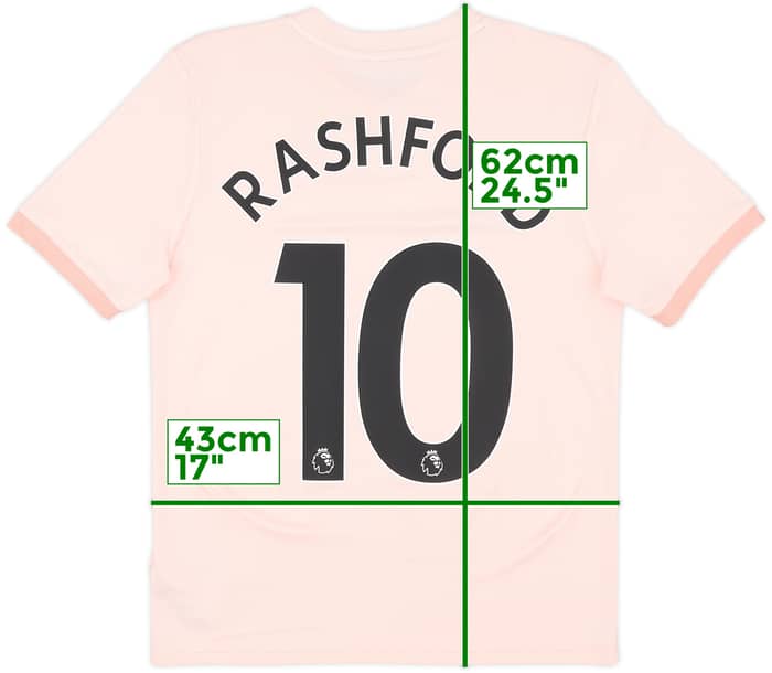 2018-19 Manchester United Away Shirt Rashford #10 - 7/10 - (L.Boys)