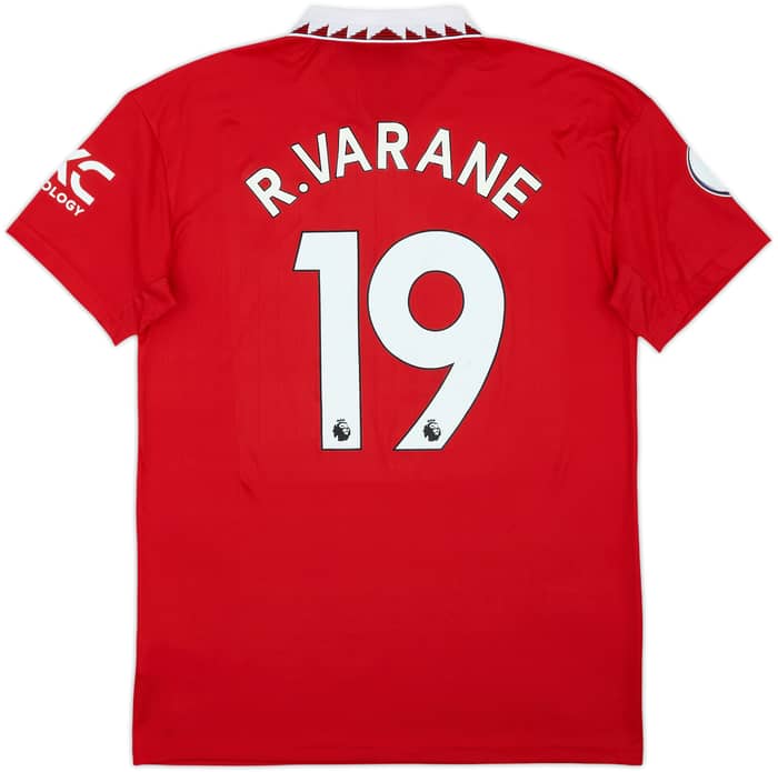 2022-23 Manchester United Home Shirt Varane #19 - 8/10 - (XL)
