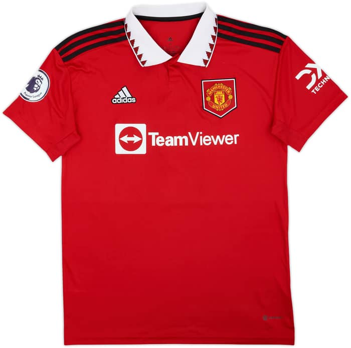 2022-23 Manchester United Home Shirt Varane #19 - 8/10 - (XL)