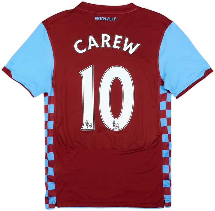 2010-11 Aston Villa Home Shirt Carew #10 - 6/10 - (S)