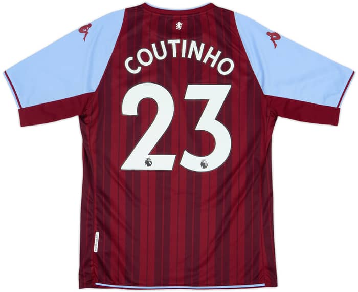 2021-22 Aston Villa Home Shirt Coutinho #23 - 8/10 - (L)