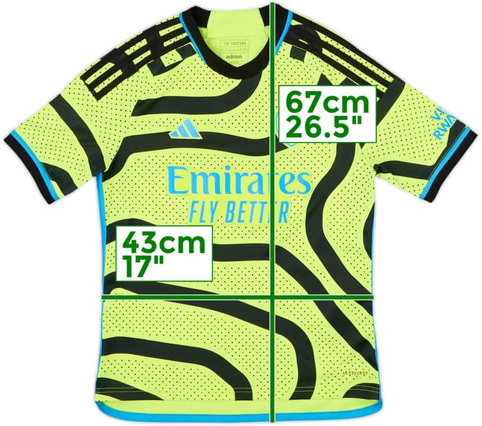 2023-24 Arsenal Away Shirt - 5/10 - (L.Boys)