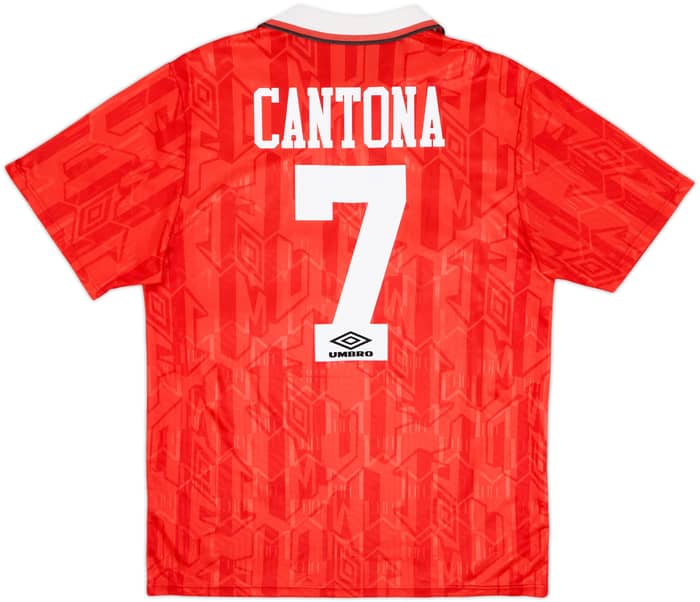 1992-94 Manchester United Home Shirt Cantona #7 - 5/10 - (L)
