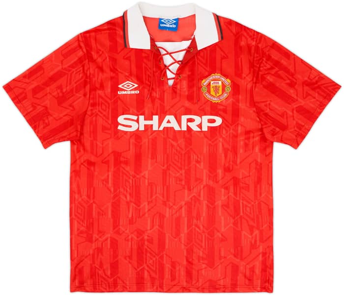 1992-94 Manchester United Home Shirt Cantona #7 - 5/10 - (L)