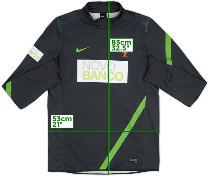 2012-13 Portugal Top de entrenamiento Nike versión jugador - 8/10 - (L)