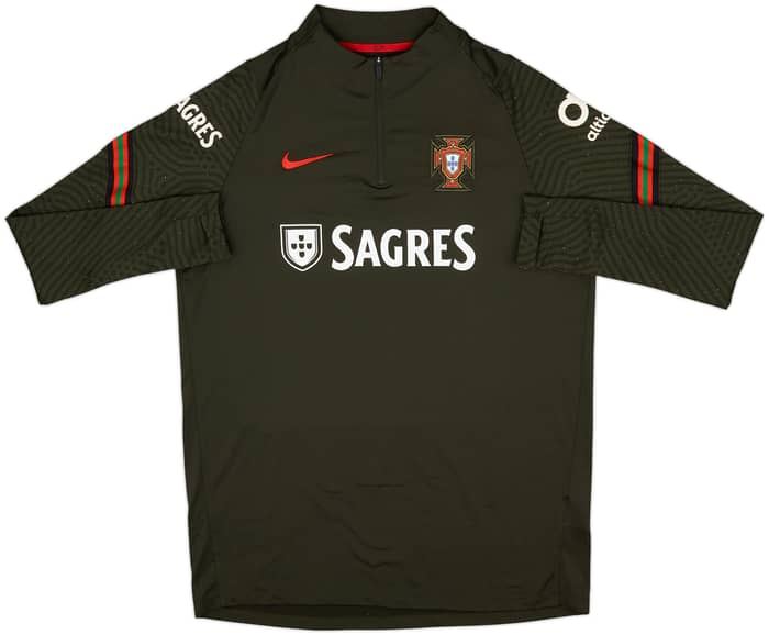 2020-21 Portugal Player Issue Nike 1/4 Zip Drill Top - 6/10 - (L)