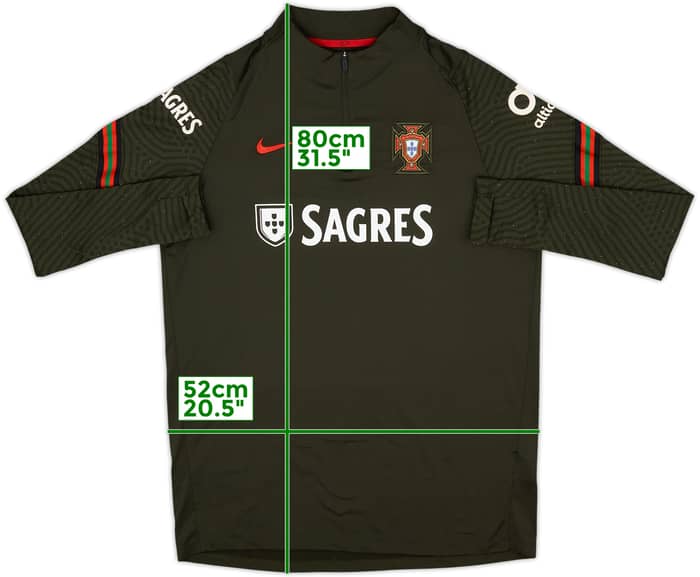 2020-21 Portugal Player Issue Nike 1/4 Zip Drill Top - 6/10 - (L)