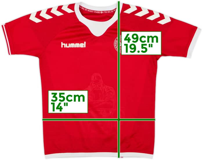2016-17 Denmark Home Shirt - 5/10 - (7-8 Years)
