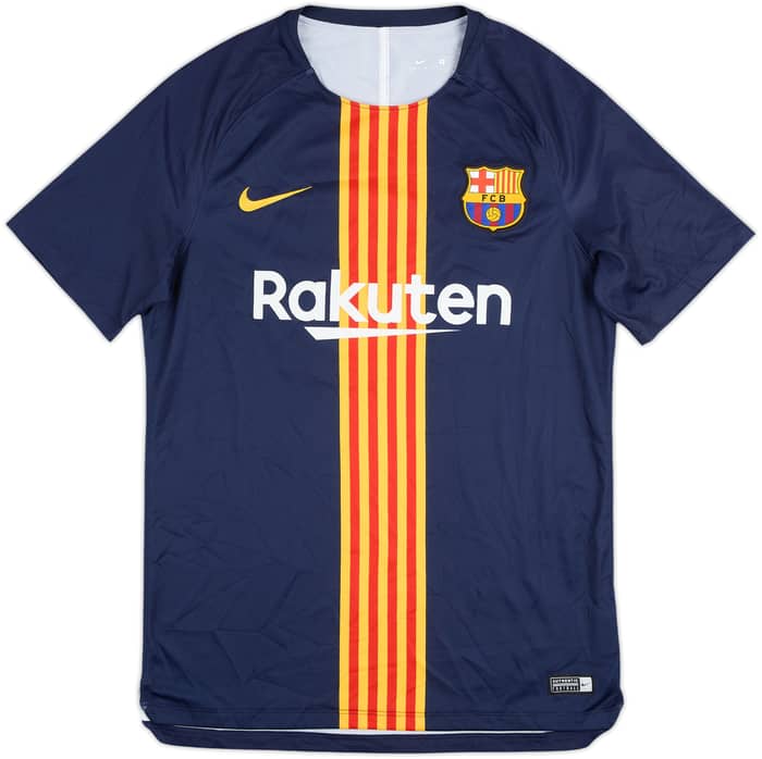2018-19 Barcelona Nike Training Shirt - 8/10 - (M)