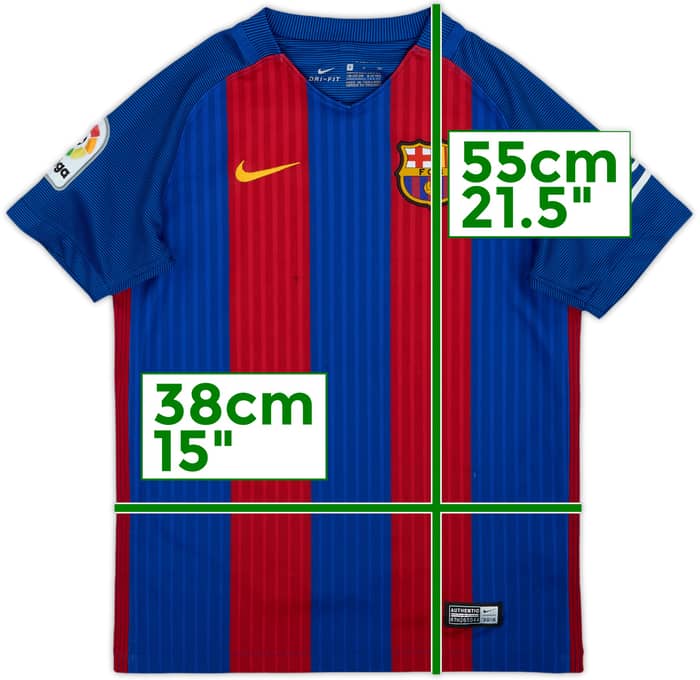 2016-17 Barcelona Home Shirt - 7/10 - (S.Boys)
