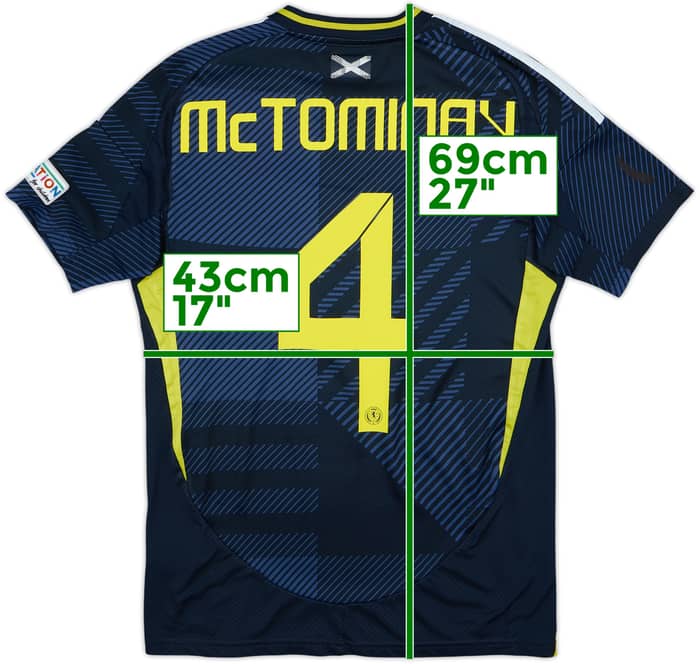2024-25 Scotland Home Shirt McTominay #4 - 6/10 - (S)