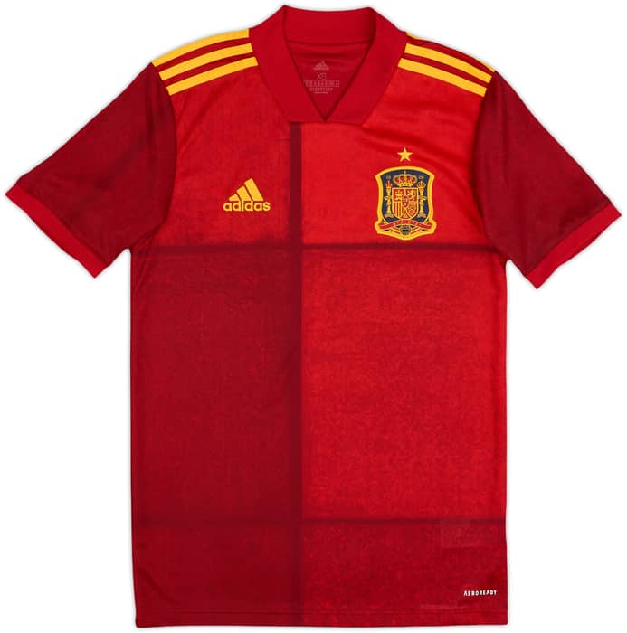 2020-21 Spain Home Shirt - 9/10 - (XS)
