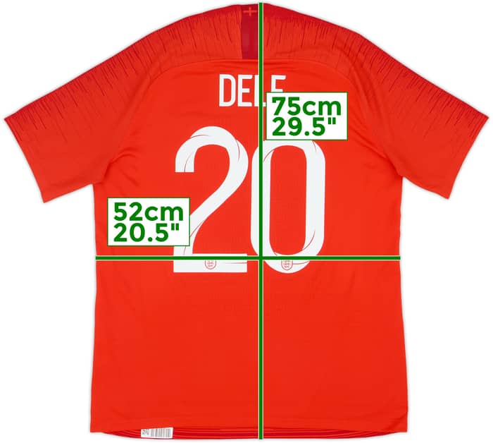 2018-19 England Authentic Away Shirt Dele #20 - 9/10 - (L)