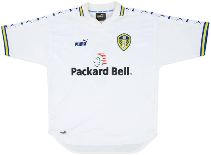1998-00 Leeds United Home Shirt Hasselbaink #9 - 8/10 - (L)