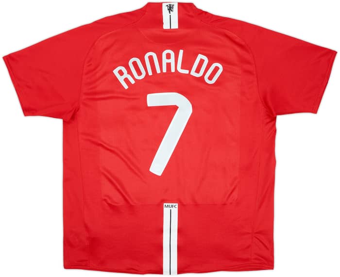 2007-09 Manchester United Camiseta Local Ronaldo #7 - 6/10 - (XL)