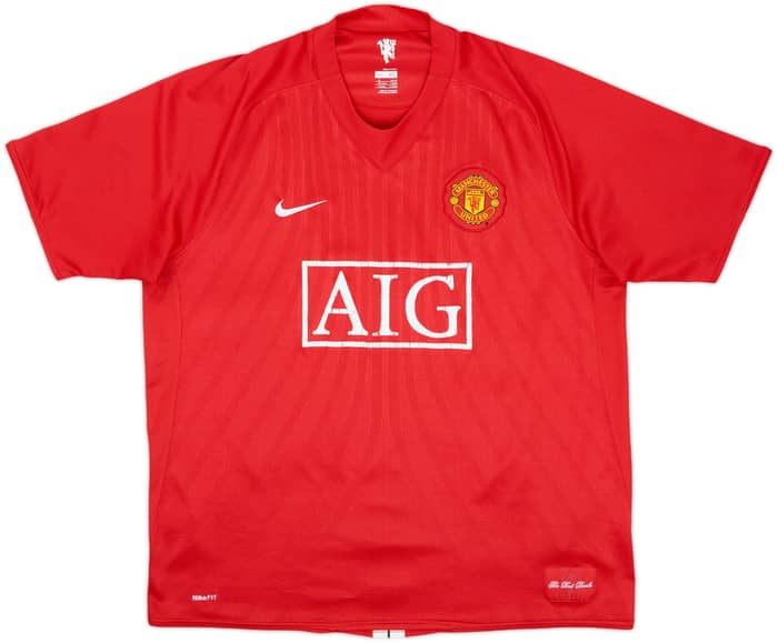 2007-09 Manchester United Camiseta Local Ronaldo #7 - 6/10 - (XL)