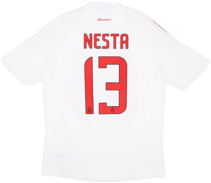 2008-09 AC Milan Away Shirt Nesta #13 - 4/10 - (M)