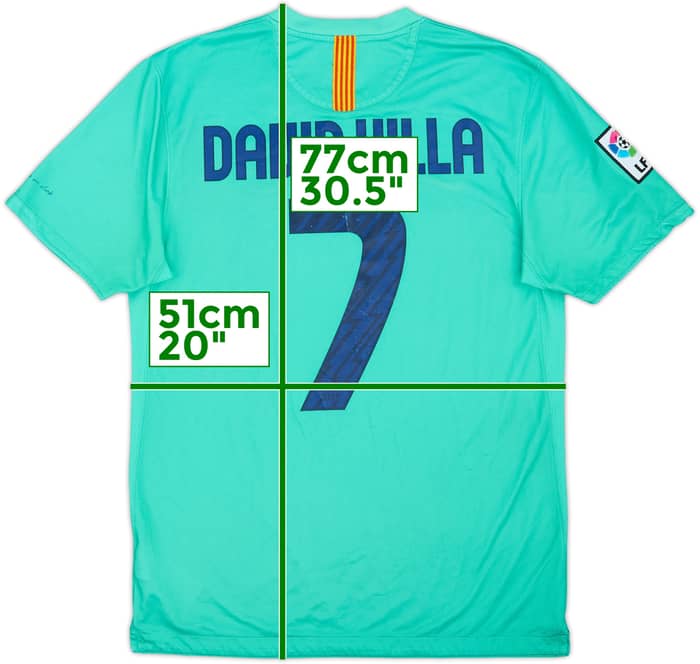 2010-11 Barcelona Away Shirt David Villa #7 - 6/10 - (M)