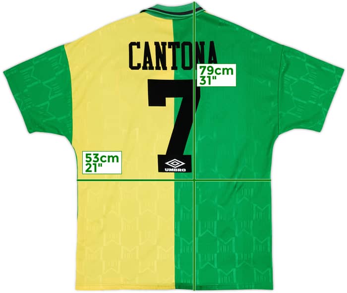 1992-94 Manchester United Third Shirt Cantona #7 - 8/10 - (L)