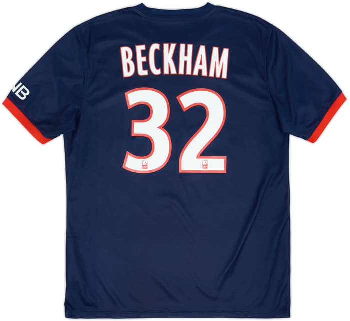 2013-14 Paris Saint-Germain Home Shirt Beckham #32 - 7/10 - (L)