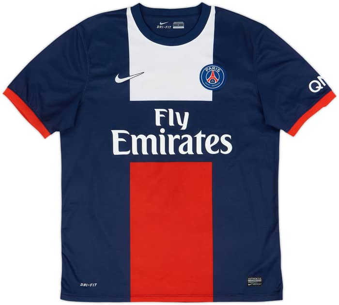 2013-14 Paris Saint-Germain Home Shirt Beckham #32 - 7/10 - (L)