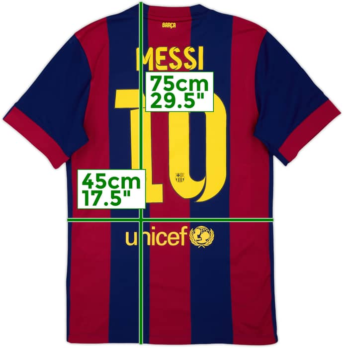 2014-15 Barcelona Home Shirt Messi #10 - 10/10 - (S)