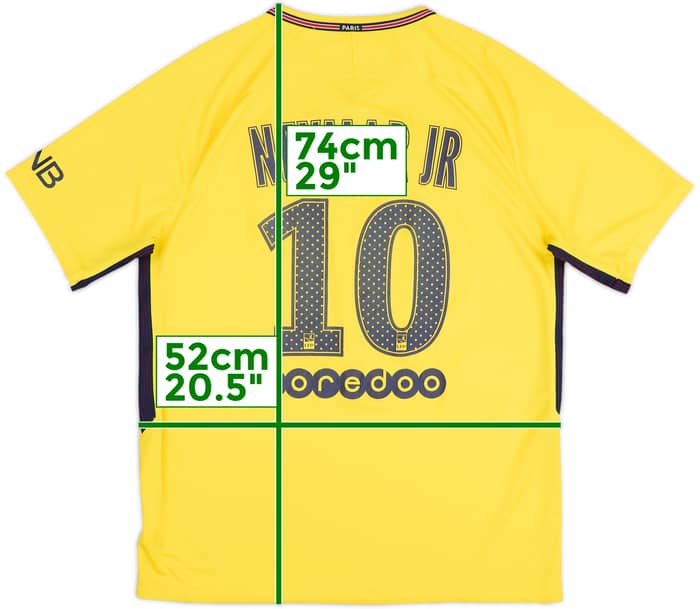 2017-18 Paris Saint-Germain Away Shirt Neymar Jr #10 - 7/10 - (L)