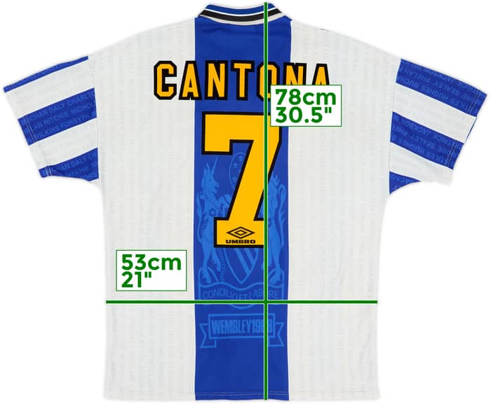 1994-96 Manchester United Third Shirt Cantona #7 - 6/10 - (L)
